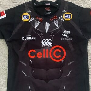 C Cell Sharks Durban- Canterbury Black Rugby Jersey

Size: Large